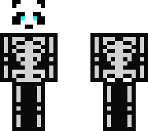 panda esqueleto