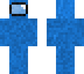 pixelish blue among us skin