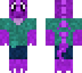 purple wingless dragon