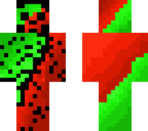 red-lime shaded skeleton