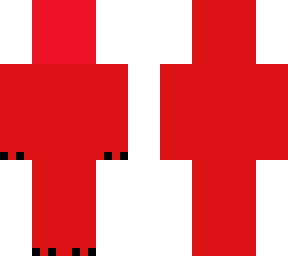 split has red and blue