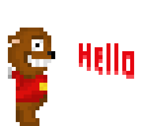 sunshine bear (pixel art)
