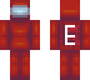among us red with e on back