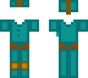 armadura de cuero cyan