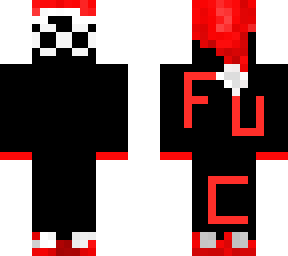 black gogy with red gloves