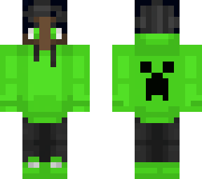 black purpled in green