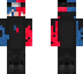 blue and red