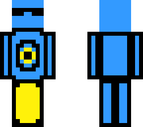 blue and yellow diezombie99 skin