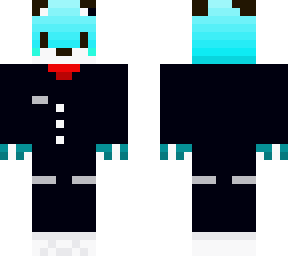 blue fox wearing a suit