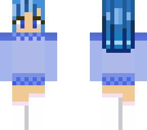 blue girl. sad