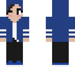 blue jacket girl.
