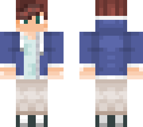 boy in a blue jacket