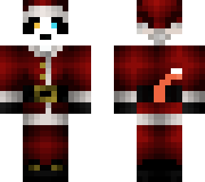 christmas panda with tail