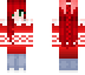 christmas sweater red head