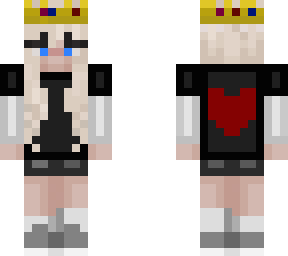 crowned blonde girl with heart logo