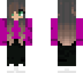 cute purple shirt girl