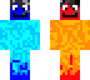 double sided blue and red boi