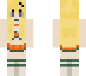 female denki in cheerleader outfit.