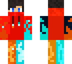 fire and ice kid trying to be cool but he is'nt