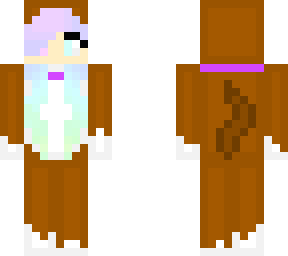 girl in a dog onesie
