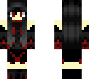 girl skin red and black
