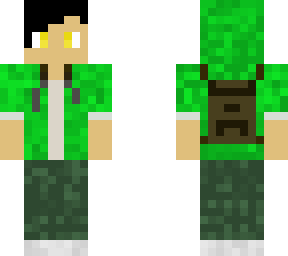 green hoodie