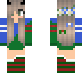 my minecraft skin but holiday theme