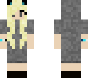 my skin but with a gray hoodie