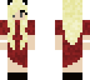 my skin but with a red dress