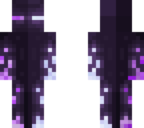 purple and blue enderman
