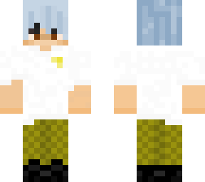 silver hair modern boy