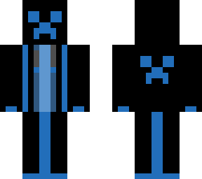 The blue creeper cool man | Minecraft Skin