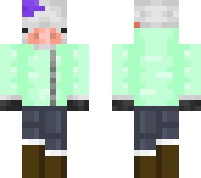 winter skin for greenshamrock33! (bedrock skin)