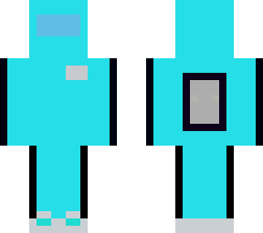 among us cyan crewmate or imposter skin