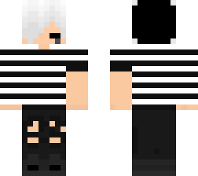 black and white