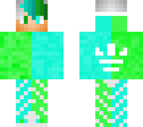 blue and green