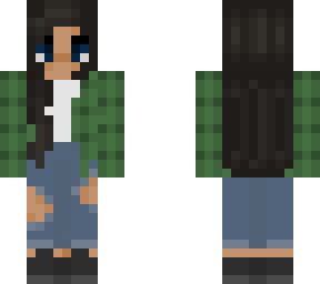 checkered green girl blue eyes fix