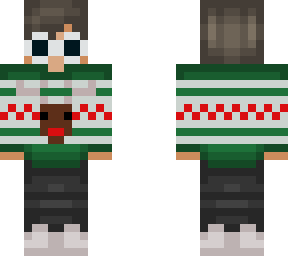 christmas sweater boy with clout googles
