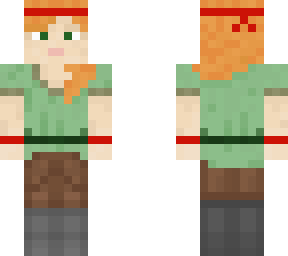 craftergx skin with headbands & wristband