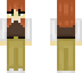 cute ginger girl in sweater vest