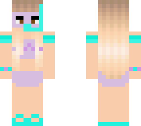 cute summer girl  swimming