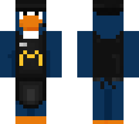 dark blue penguin mcdonald worker