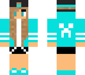 epic blue gamer girl