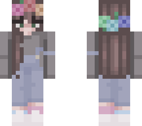 flower crown girl with grey shirt (from brokencow just with green eyes!)