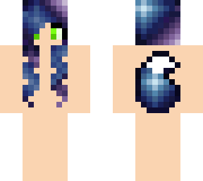 Galaxy Wolf Girl Base | Minecraft Skin
