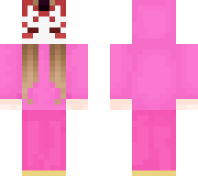 kitsune in flamingo onesie
