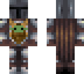 mandalorian and baby yoda : re-skin