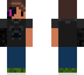 me as a  human enderman hybrid updated skin color
