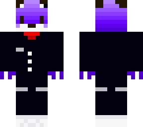 purple fox wearing a suit