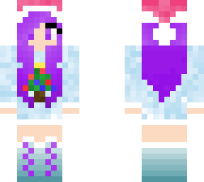 purple hair girl but its christmas